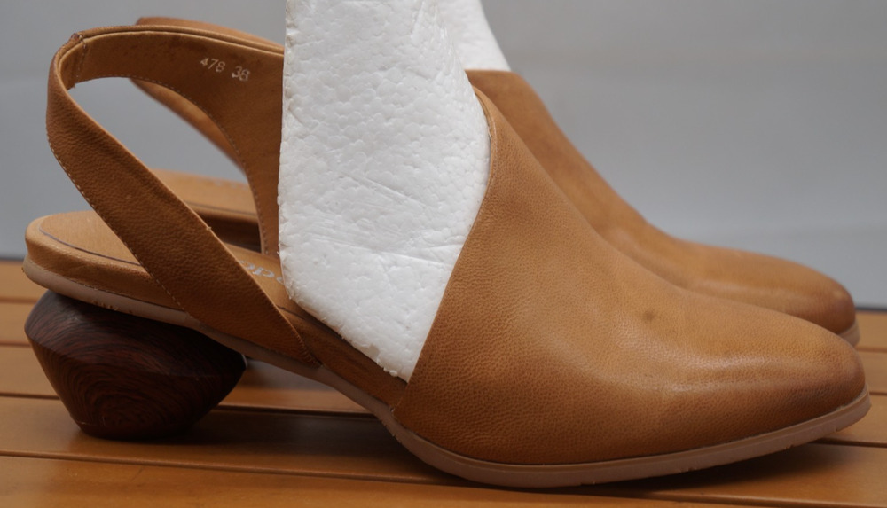 Antelope 478 Emily slingback Back Heel Leather Sandal SZ 38